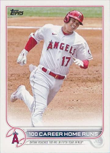 2022 עדכון Topps US92 Shohei Ohtani Los Angeles Angels MLB כרטיס מסחר בייסבול