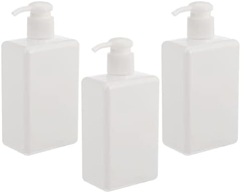 נסיעות קאבילוק שטיפת גוף 3 יח 'בקבוקי משאבה מפלסטיק ריק ריבוע ריבוע מחדש מתקן סבון סבון מיכל נוזלי