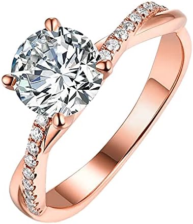 גודל טבעות טבעות גולדסילבר תכשיטים 925 נשים ריינסטון חתונה 5-11 טבעות לבנות טבעת פאנק