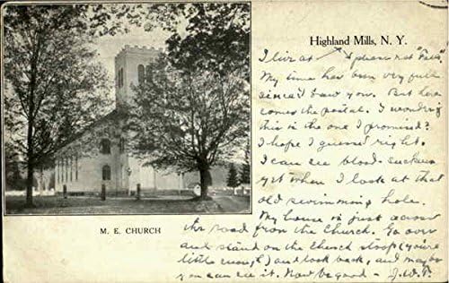 כנסיית היילנד מילס, ניו יורק ניו יורק גלויה עתיקה מקורית
