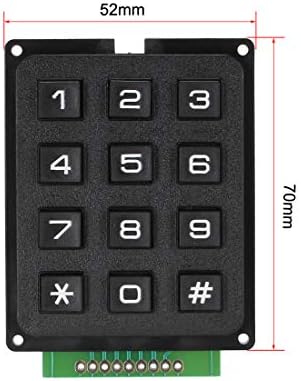 UXCell 3x4 Matrix 12 מקלדת מקלדת מודול 12 כפתור עבור MCU