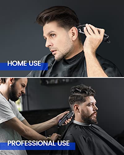 קוצץ שיער מקצועי של גלאקר לגברים-ערכת חיתוך שיער גוזז ספר אלחוטי עם 15 מסרקי מדריך לתספורת , זמירה וטיפוח