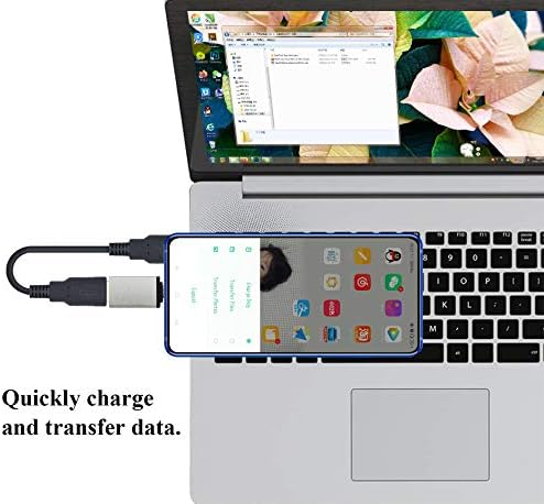 AAOTOKK OTG MICRO ל- USB מתאם, סגסוגת אלומיניום מיקרו USB זכר ל- USB 2.0 מתאם OTG נקבה לטבליות סמארטפון אנדרואיד