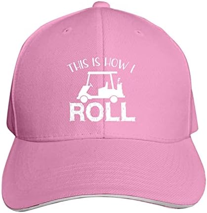 DENOU ככה אני מגלגלת כובע בייסבול של עגלת גולף כובע גברים כובעים לנשים מתכווננים מתכווננים