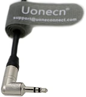 Uonecn כבל קוד זמן DIN 1.0/2.3 עד 3.5 ממ TRS 90 מעלות כבל קוד עבור CANON R5C TENTACLE SYNC