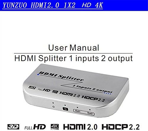 HDMI מטריקס מתג, מחלק דה וידאו HDMI2.0 HD UNO EN DOS FUERA DE UN MINUTO DOS 1X2 HDMI4K60 NUEVA PANTALLA DE DIVISIón