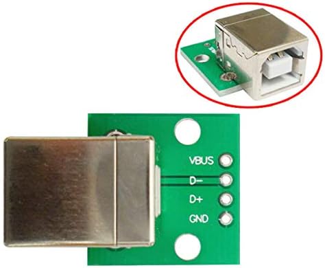 רכיבים אלקטרוניים 20 חתיכות USB סוג B הפריצה של שקע נקבה שינוי מחבר לטבילה