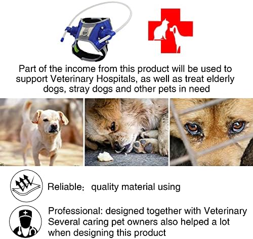 HQSLC HALO כלב עיוור, מכשיר מנחה של רתמת כלבים עיוורת, הילה בטוחה לחיות מחמד, טבעת נגד התנגשות