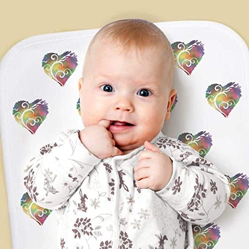 Azeeda 'לב צבעוני עם מערבולת' גלישת תינוקות / שטיפה