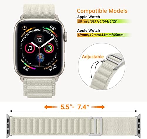 רצועות לולאה אלפינית של קינגופקינגס תואמות להקת Apple Watch Ultra 49 ממ 45 ממ 44 ממ 42 ממ 41 ממ 40