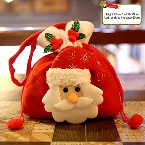 L61K27 שקיות ממתקים לקישוט חג המולד מתאימים מאוד כמו מתנות למסיבות וקישוטי עץ חג המולד