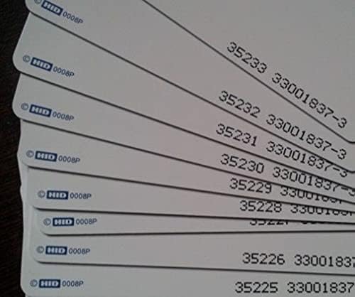 Dagijird 10pcs PVC מתוכנת HID 1386LGGMN כרטיס ISOPROX II - 26 ביט