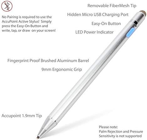 עט גרגיל קופסא תואם ל- Gaomon PD1161 טאבלט לתצוגת עט - חרט אקטיבי של Accupoint, חרט אלקטרוני עם קצה עדין