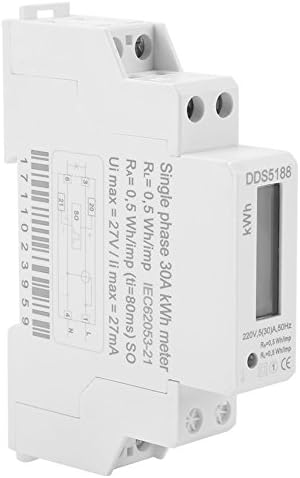 FAFEICY SINGE SENILY DIGITAL LCD 220V שלב יחיד DIN-RAIL 5-30A אנרגיה אלקטרונית KWH מטר, אנרגיה חשמלית