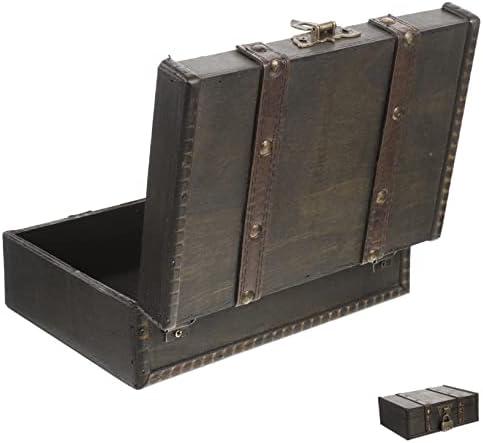 Cabilock 2 PCS קופסאות אחסון קופסאות אחסון קופסאות אחסון עץ, אביזרי קופסאות מעץ סגסוגת