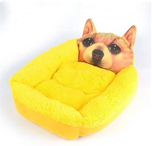 XEDCVR ספה כלב 3D מיטת הדפסה מחמד מיטות חטיבה מחמד מיטות חורף מצחיקות כרית כרית כרית בית כלב חם