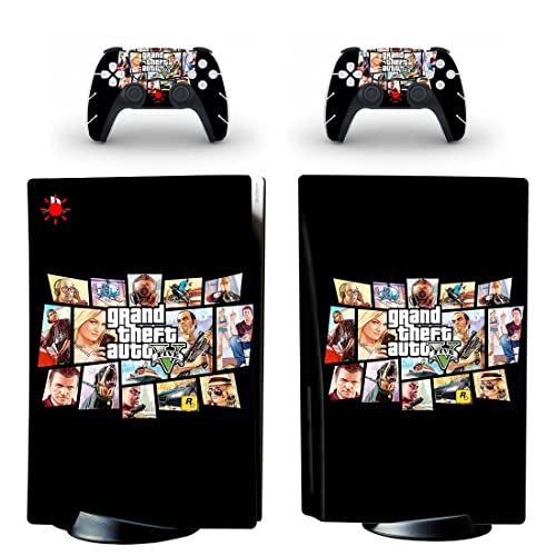 עבור PS4 Slim - Game Grand GTA גניבה ומדבקת עור Auto PS4 או PS5 לפלייסטיישן 4 או 5 קונסולה ובקרים מדבקות