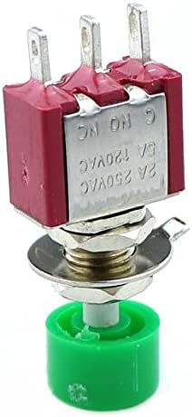 IENYU 1PCS AC 2A/250V 5A/120V 3 PIN SPDT כפתור רגעי לחצן מתג לחצן כפתור 1 NO 1 NC
