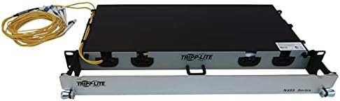 Tripp Lite לוח סיבים טוען מראש, 32.8 רגל/10 מטר, 1U Rackmount, 6x 4x lc/lc m/m 8f תא מטען OS2 סיבי