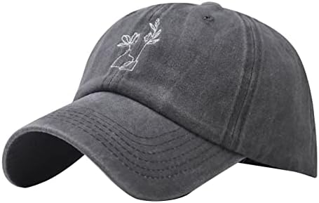 רטרו בציר שטף כובעי בייסבול כובעי במצוקה מתכוונן סטרפבק בלתי מובנה כהה שחור אבא כובע לגברים נשים