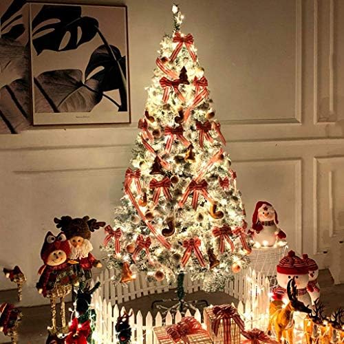Zyzmh סימולציה ננהית עץ עץ חג המולד, עץ חג המולד של אשוחית קישוטי חג מולד לקישוטים לחג המולד מקורה טיפים לענף