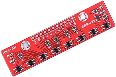 8 מודול ציד גלאי אינפרא אדום בערוץ, פשוט לשימוש במודולי חיישן גילוי אינפרא אדום PCB 3.3V-5V למעבדה לרובוט