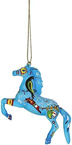שביל Enesco של סוסי פוני צבועים קישוט תלייה חולם יליד, 2 , רב צבעוני