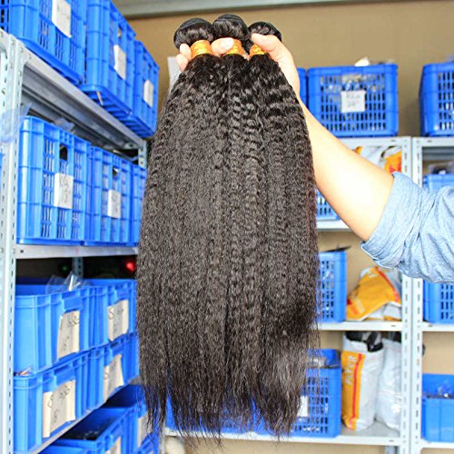 שיער שיער קמבודי אדם שיער לא מעובד הארכת 3 חבילות 10-28 קינקי ישר טבעי צבע יכול להיות צבוע 2828 28