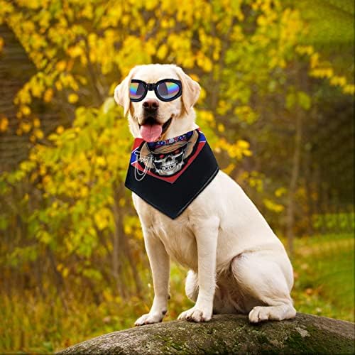 משקפי שמש של כלב קננה סט משקפי כלבים סט - משקפי כלב רצועה מתכווננים, משקפי חיות מחמד להגנה על ערפל אבק רוח