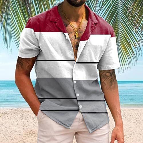 גברים חולצת שרוול קצר משקל קל משקל קל חולצה הוואי לגברים חולצה מזדמנת לגברים חולצת חוף קיץ קיץ קיץ