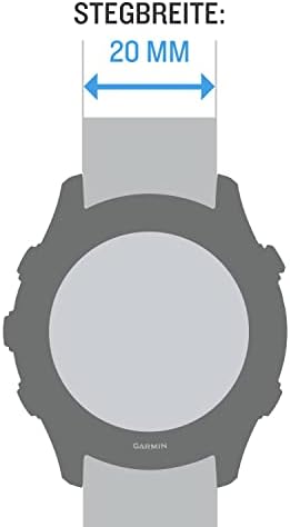 Garmin Quick Release 20 Band Watch, Silicone Black עם חומרת אקדח,