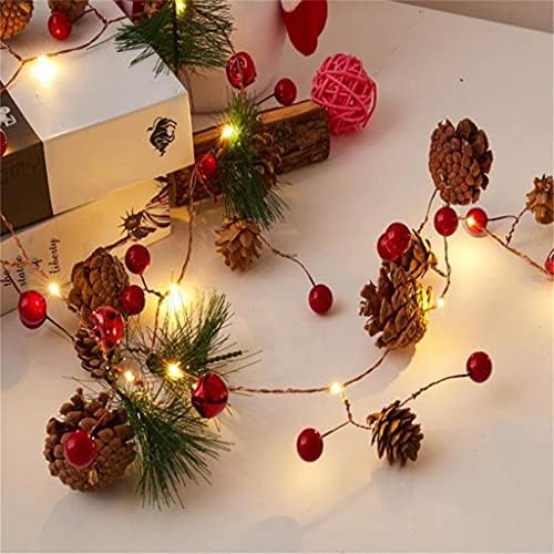 Fhgmzjy 2m 20 חוט נחושת LED CONE CONE LED LED קישוטי חג מולד לקישוט עץ חג המולד ביתי