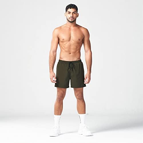 מכנסי לוח BMISEGM מכנסיים קצרים צבע רגיל לוח חלק מכנסי ספורט מכנסי כושר לגברים קיץ דק רופף ייבוש מהיר