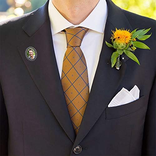 צילום דש או סיכות עניבה 2 חבילה לחתן לחתונה לחתונה לוויות לוויות Boutonniere הוסף תמונה משלך