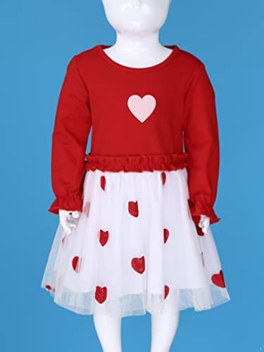 Iiniim פעוטות ילדות קטנות מתלבשות עם פו מתוק-שני נסיכה לב שמלת שמלת יום הולדת תלבושת יום הולדת