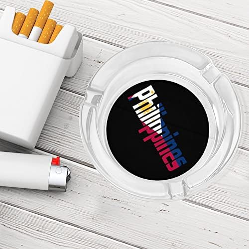 פיליפינים דגל גאווה גאווה מעשן סיגריות סיגריות סיגריות עגול מגש אפר מארז לחוץ מקורה