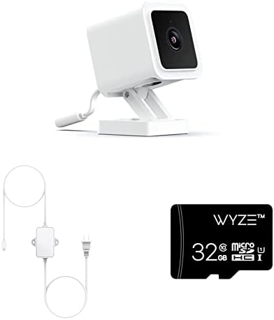 Wyze Cam v3 1080p HD מצלמת אבטחה מקורה/חיצונית ומצלמת Google Assisten