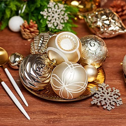 קישוטי כדור חג המולד של חג המולד קישוטי כדור חג מולד מגוונים למתנפץ עם חבילת מתנה ידנית לשימוש