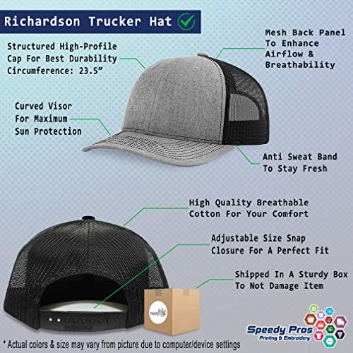 ריצ ' רדסון מובנה רשת נהג משאית כובע פרמדיק רקמה כובע מצליפה אחת גודל