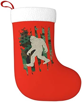 Yoigng Bigfoot Flag American Camo גרב חג המולד גרבי חג המולד קלאס