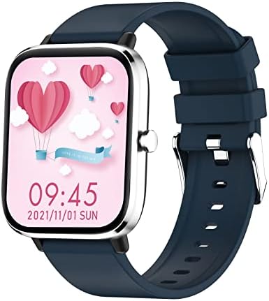 שעון חכם BZDZMQM לאייפון אנדרואיד, שיחה קבלה/חיוג, 1.7 אינץ 'HD מסך מלא שעון חכם שעון חכם עמיד למים