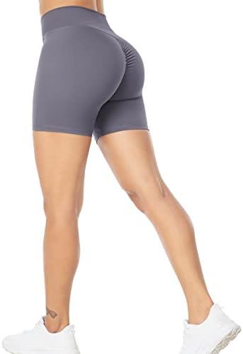 היגורון מעצים מכנסיים קצרים לאימון לנשים SCRANCH SCRIN כושר קצר יוגה יוגה ספורט מכנסי כושר פעילות גופנית
