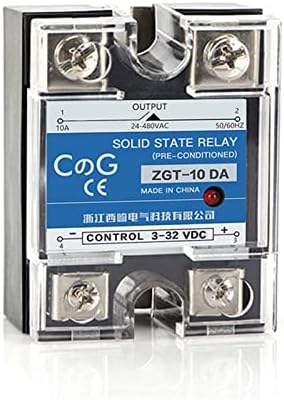 10A 25A 40A DA שלב יחיד DC CONTROC AC CONT CONT CONT 220V עד 3-32VDC SSR-10DA 25DA 40DA כיסוי