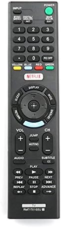 RMT-TX102U שלט רחוק אוניברסלי עבור Sony-TV-Remote, עבור כל טלוויזיות חכמות של Sony Bravia LCD