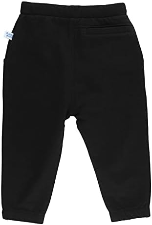 RuggedButts® בנים מכנסי רץ סרוגים שחורים - 3T