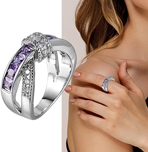 2023 זירקון ססירון חדש קישוט טבעת חתונה נשות קישוט יד טבעת טבעת טבעת זירקון מעוטרת טבעת טבעת