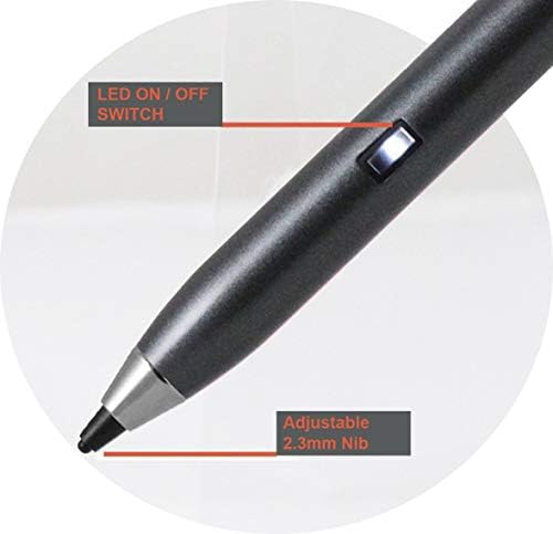 Broonel Grey Point Point Digital Active Stylus Pen תואם ל- Asus Studiobook S W700 17 / Asus vivobook 17
