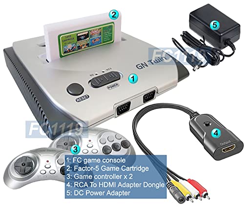 מערכת משחק רטרו 2-in-1 FC עם פלט HDMI 1080p עבור משחקי קלאסיקה של NES SEGA GENESS