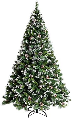 עץ חג המולד של NBLD עץ חג המולד מלאכותי עץ חג המולד שלג נוהר עם קישוטי חג המולד של אורן חרוט 1028))
