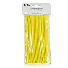 NTE Electronics 47-20706-Y צינורות מכווץ חום, קיר דק, יחס כווץ 2: 1, קוטר 3/8 , אורך 6, צהוב